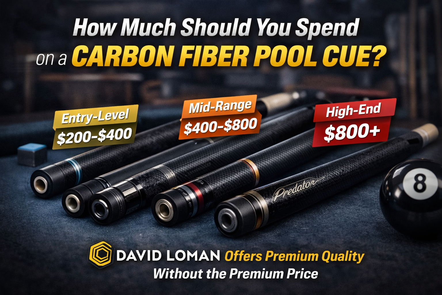 How Much Should You Spend on a Carbon Fiber Pool Cue?