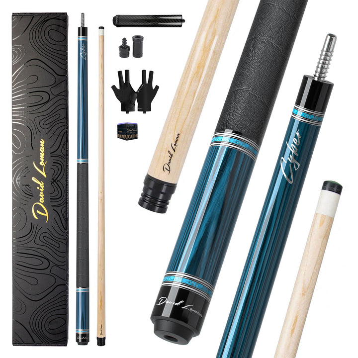 Cyber Pool Cue Blue DAVID LOMAN BILLIARD CUES