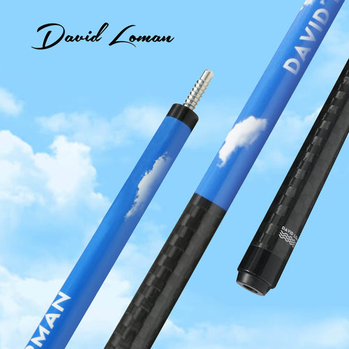 David Loman blue sky Carbon fiber billiard cue stick 100% Carbon fiber Professional billiard cue