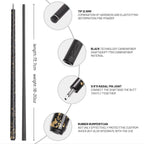 David Loman Cue Stick Carbon Fiber Billiard Stick Gold tin foil All carbon fiber，Professional carbon fiber pool cue