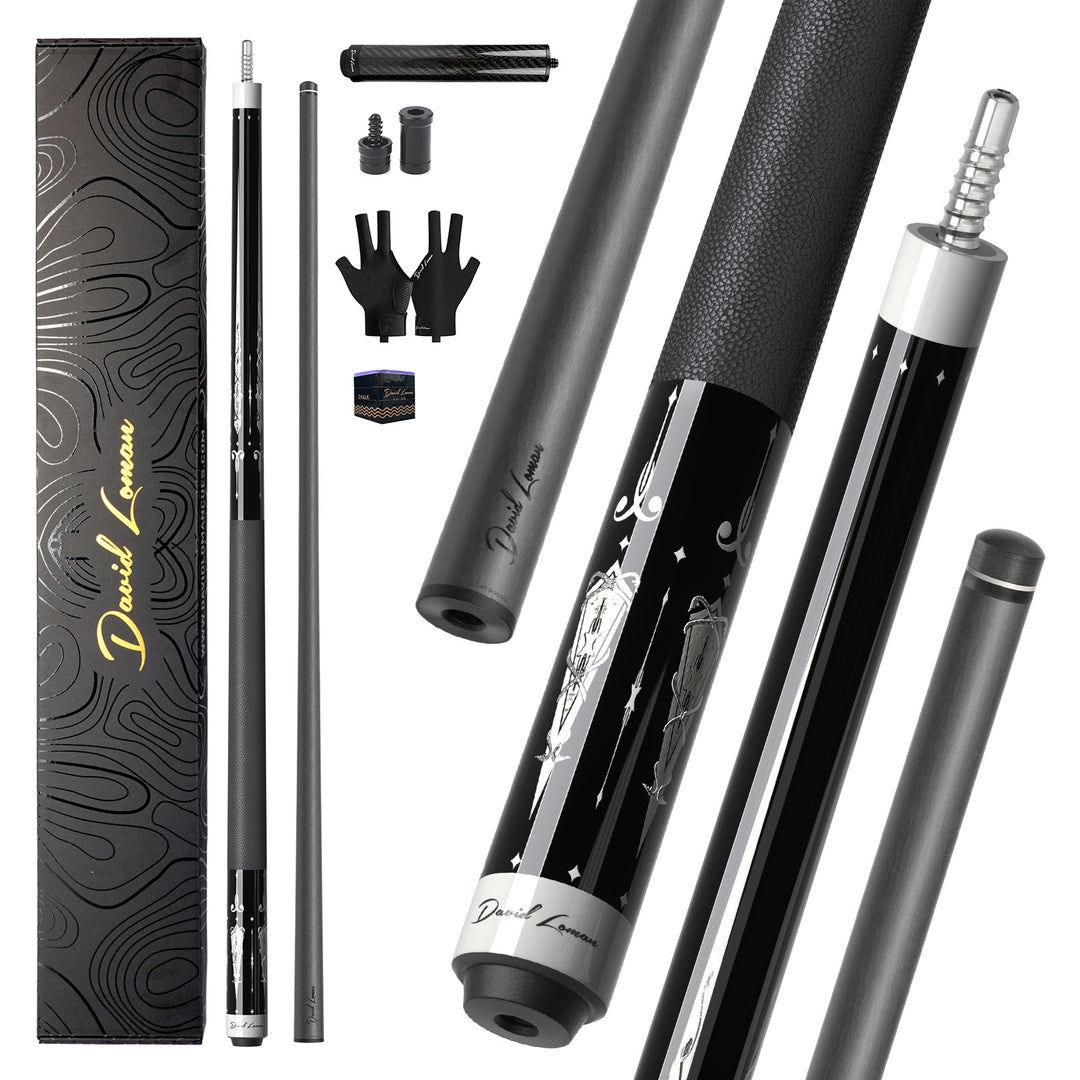 Phantom Leather Grip Pool Cue DAVID LOMAN BILLIARD CUES