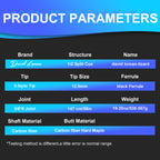 DAVID LOMAN Bird eyed lizard pattern carbon fiber pool cue 58" Black Carbon Billiard Pool Cue Stick Black technology