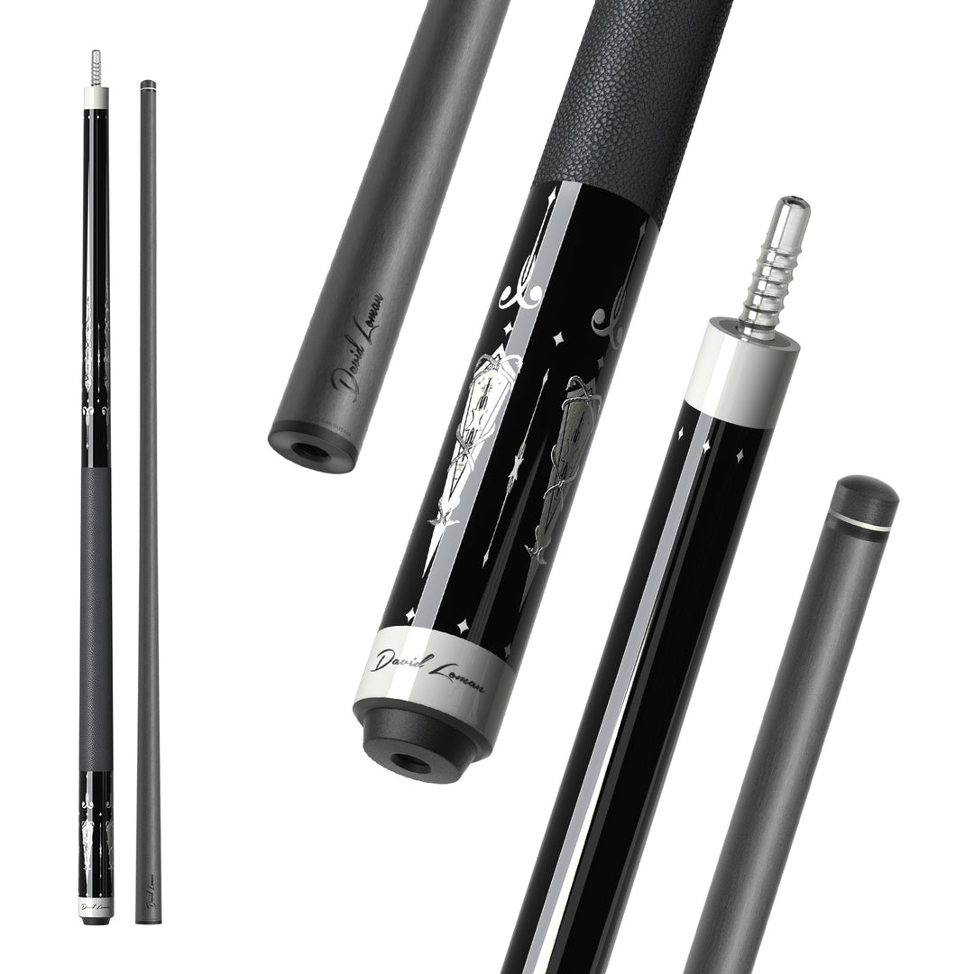 Phantom Leather Grip Pool Cue DAVID LOMAN BILLIARD CUES