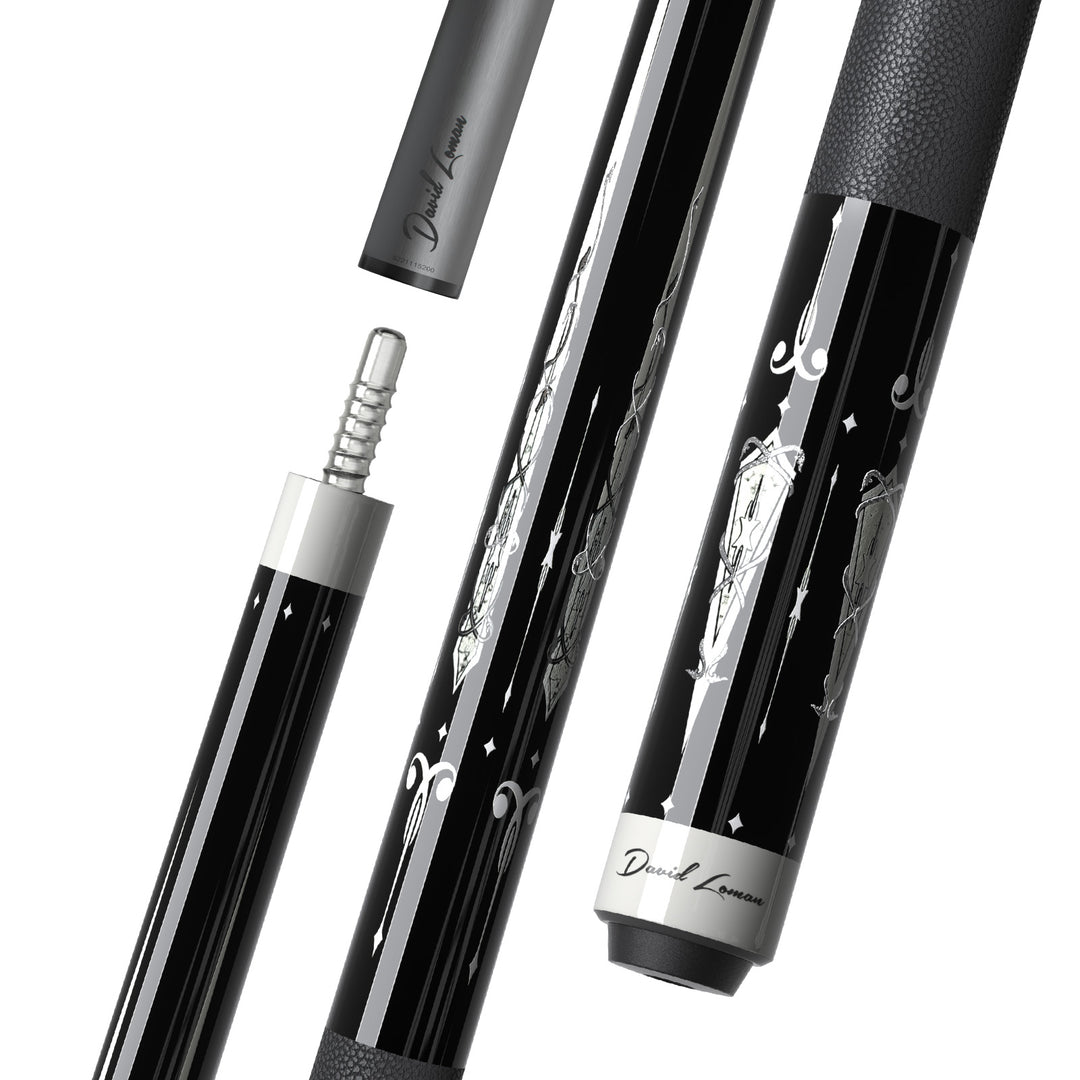Phantom Leather Grip Pool Cue DAVID LOMAN BILLIARD CUES