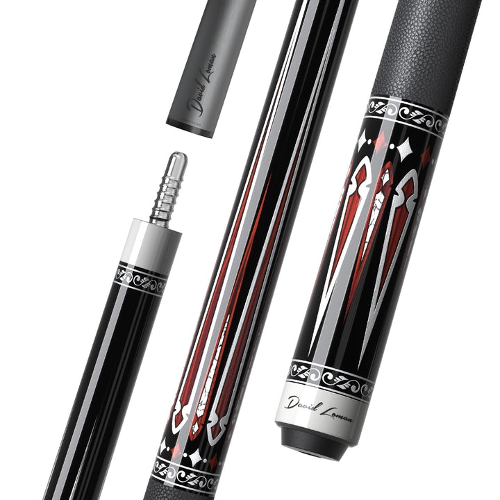 Black Flame Pool Cue DAVID LOMAN BILLIARD CUES