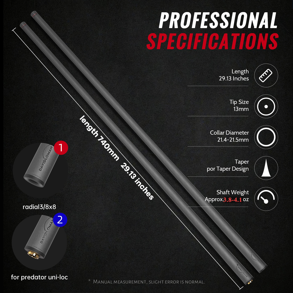 Break Carbon Fiber Cue Shaft