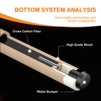 DAVID LOMAN High quality products designed with advanced snake pattern series carbon fiber pool cue