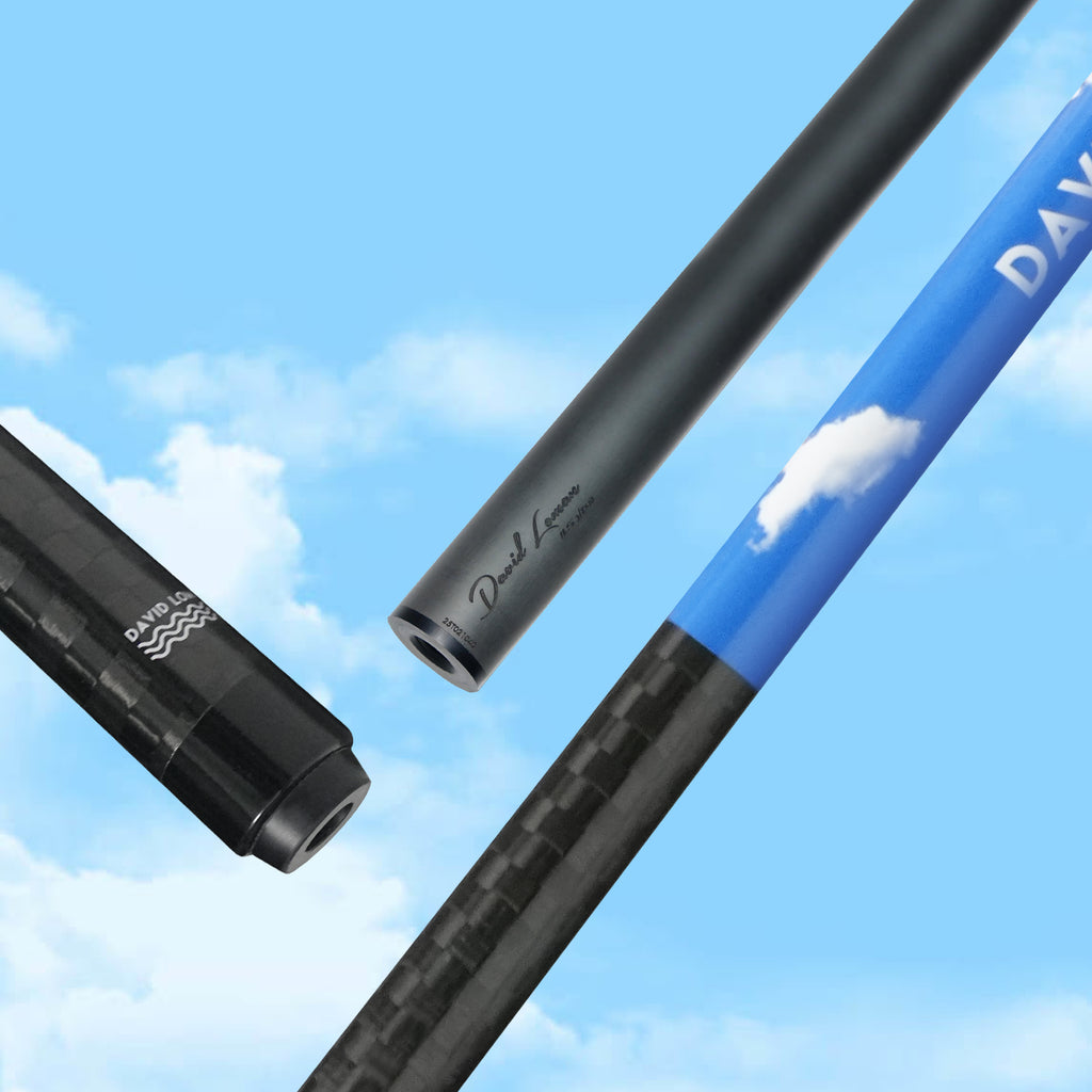 David Loman Carbon fiber billiard cue stick, Professional billiard cue,100% Carbon fiber ,bule sky