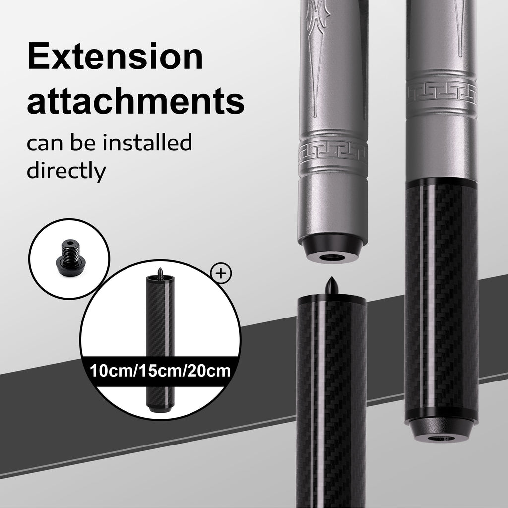 David Loman Aluminum alloy butt with carbon fiber cue shaft brand-new design billiard cue
