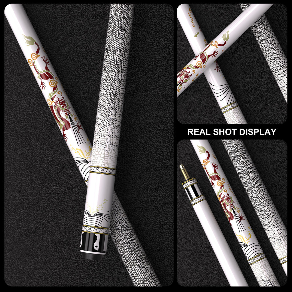White Dragon Billiard Cue