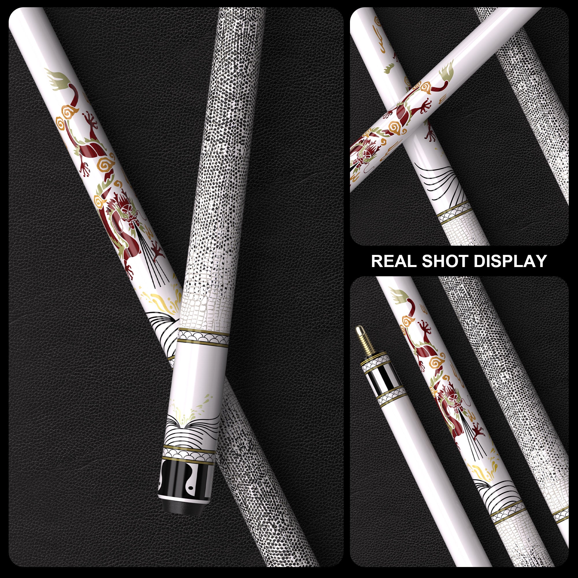 White Dragon billiard cue