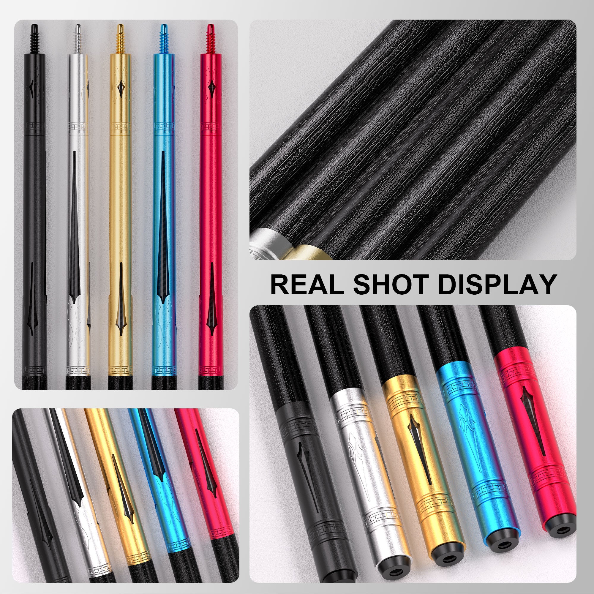 David Loman Aluminum alloy butt with carbon fiber cue shaft brand-new design billiard cue