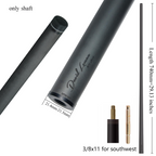 First Generation Version Cue Shaft- 29.13" /Radial Wavy 3/8-10 3/8-11 3/8-14 Uni-Loc 5/16-18 Carbon Fiber Pool Cue Shaft, Low Deflection Cue Stick Shaft,Professional Cue Stick Shaft