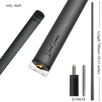 First Generation Version Cue Shaft- 29.13" /Radial Wavy 3/8-10 3/8-11 3/8-14 Uni-Loc 5/16-18 Carbon Fiber Pool Cue Shaft, Low Deflection Cue Stick Shaft,Professional Cue Stick Shaft