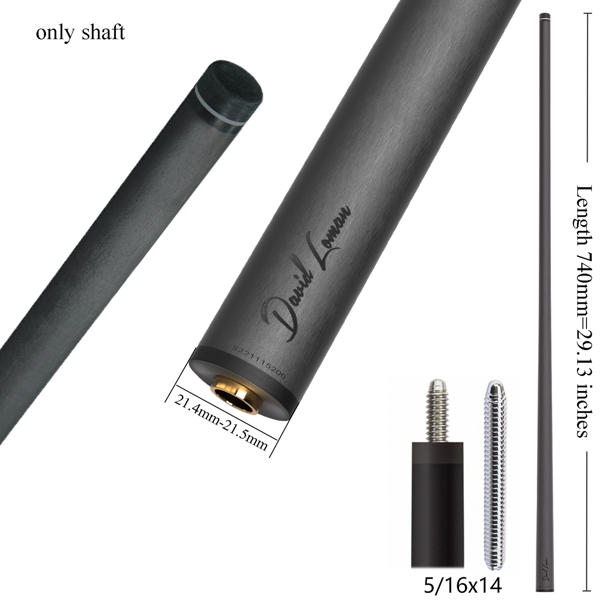 ビリヤードDavid Loman カーボンシャフト First Generation Version Cue Shaft – DAVID LOMAN BILLIARD CUES