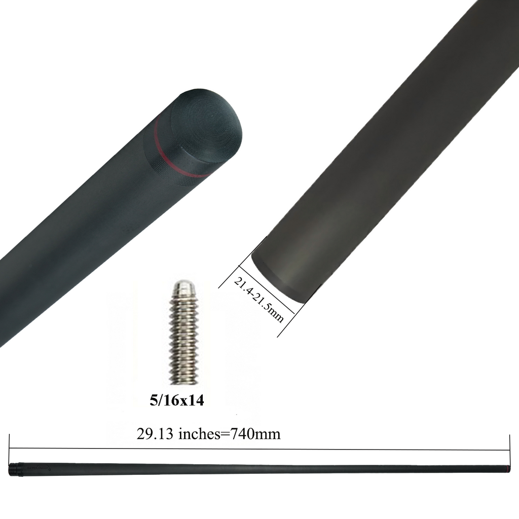 13MM Punch/Break Carbon Fiber Cue Shaft 13mm 29.13inches specifically Designed for Powerful Hitting During Kickoff