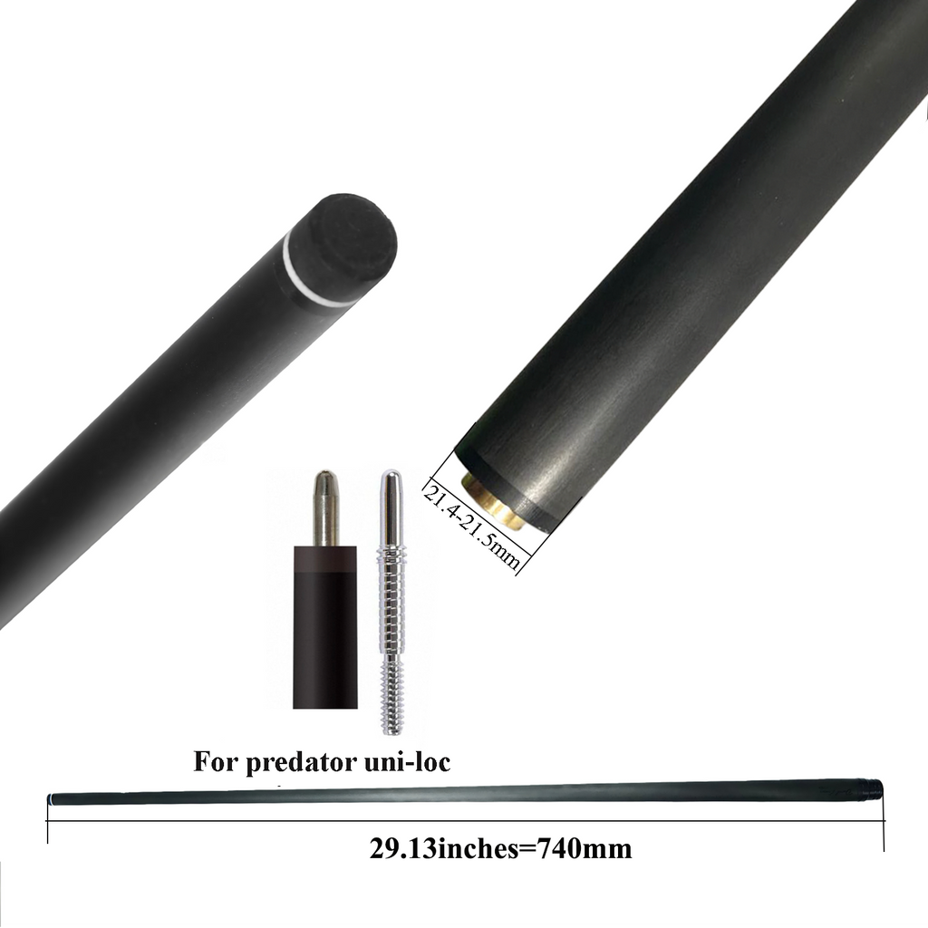 NO LOGO Carbon Fiber Pool Cue Shaft