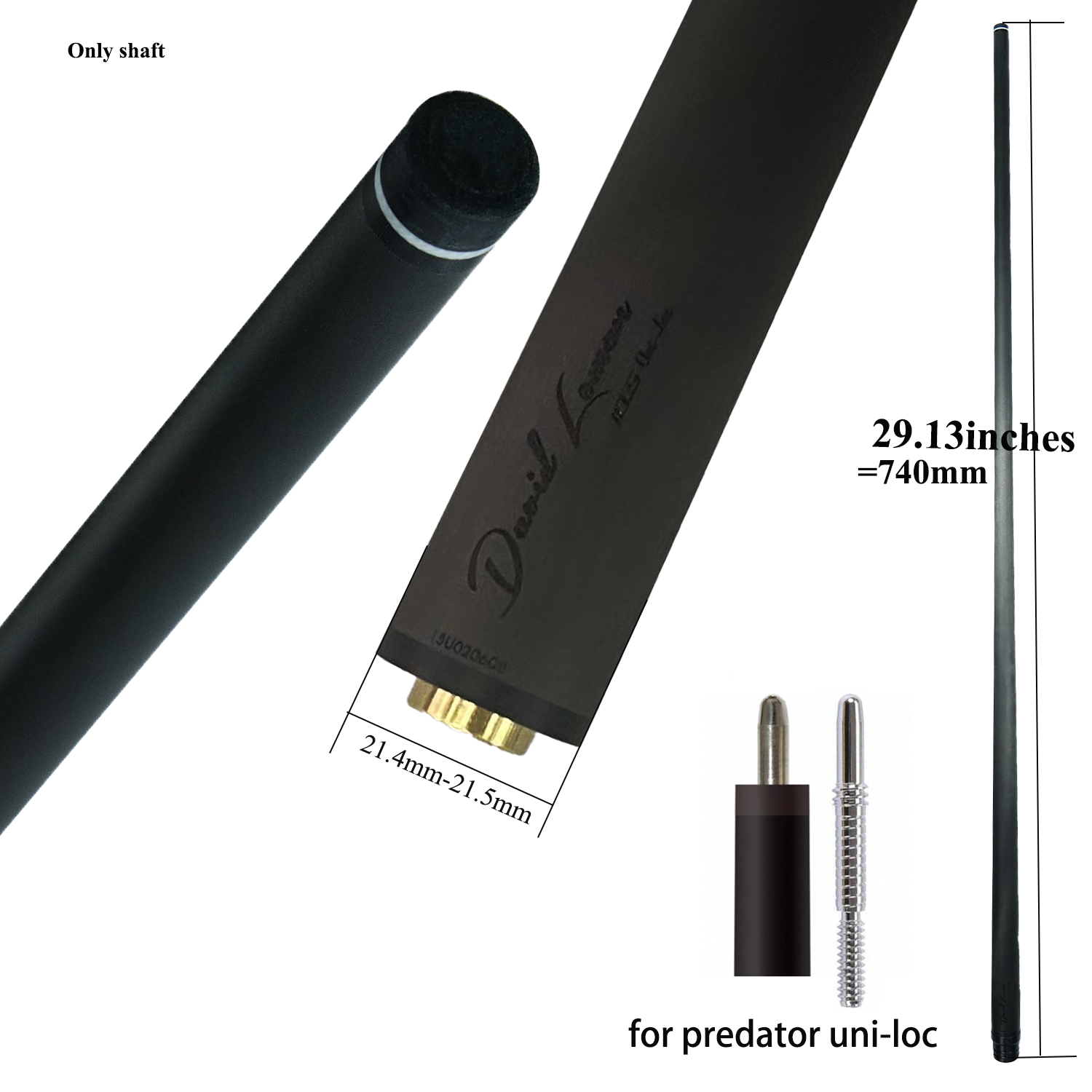David Loman First-generation version Play/Hit cue Shaft Carbon Fiber Pool Cue Shaft