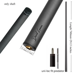 First Generation Version Cue Shaft- 29.13" /Radial Wavy 3/8-10 3/8-11 3/8-14 Uni-Loc 5/16-18 Carbon Fiber Pool Cue Shaft, Low Deflection Cue Stick Shaft,Professional Cue Stick Shaft