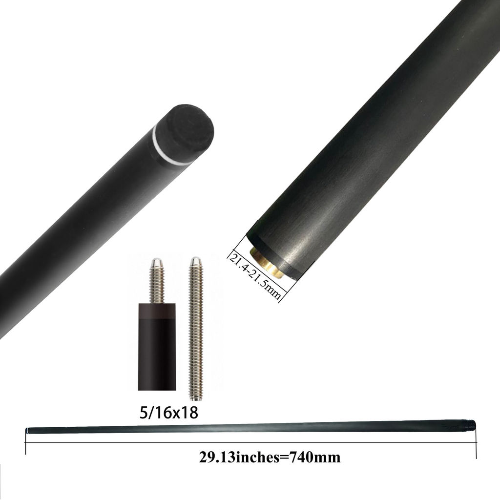 NO LOGO Carbon Fiber Pool Cue Shaft