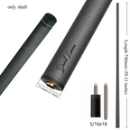First Generation Version Cue Shaft- 29.13" /Radial Wavy 3/8-10 3/8-11 3/8-14 Uni-Loc 5/16-18 Carbon Fiber Pool Cue Shaft, Low Deflection Cue Stick Shaft,Professional Cue Stick Shaft