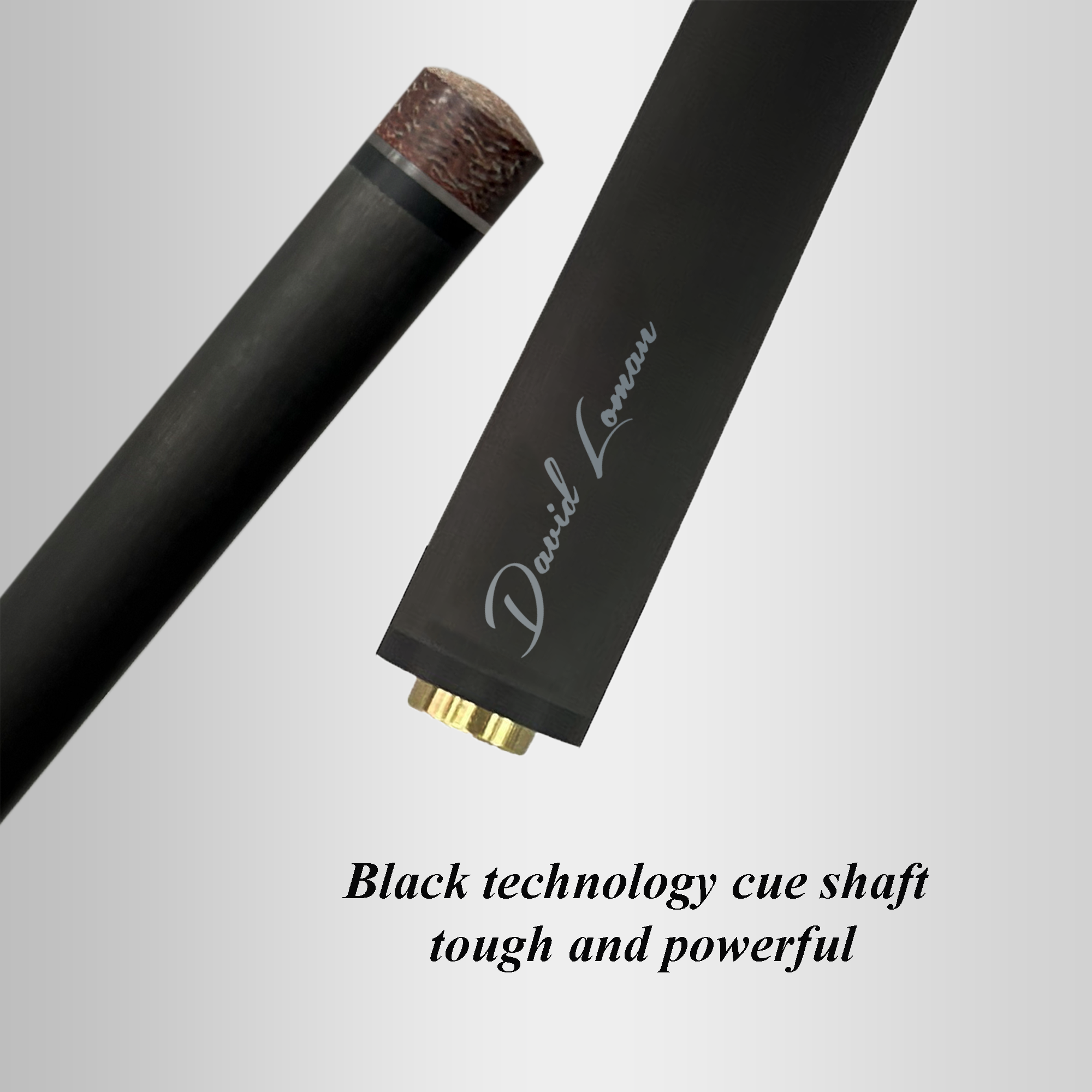 DAVID LOMAN AERORUSH Jump Break Cue 13~14oz,3 Piece Pool Stick 14mm Bakelite Tip for Explosive Breaks and Effortless Jumps 51.5 inches