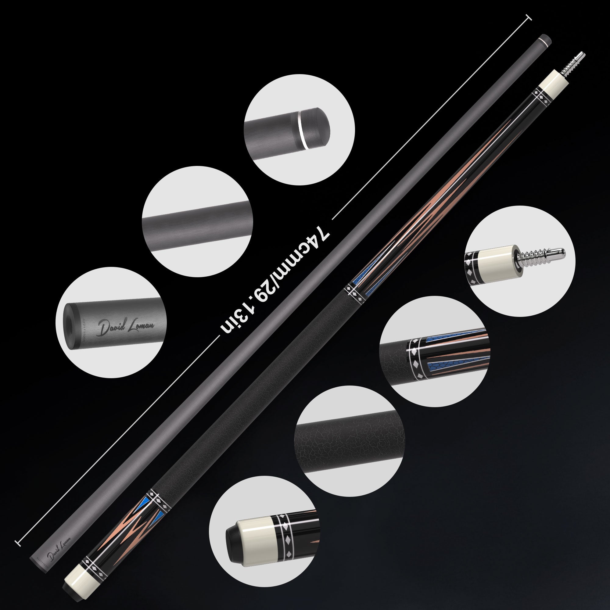 Diamond Billiard cue carbon fiber lightweight billiard stick
