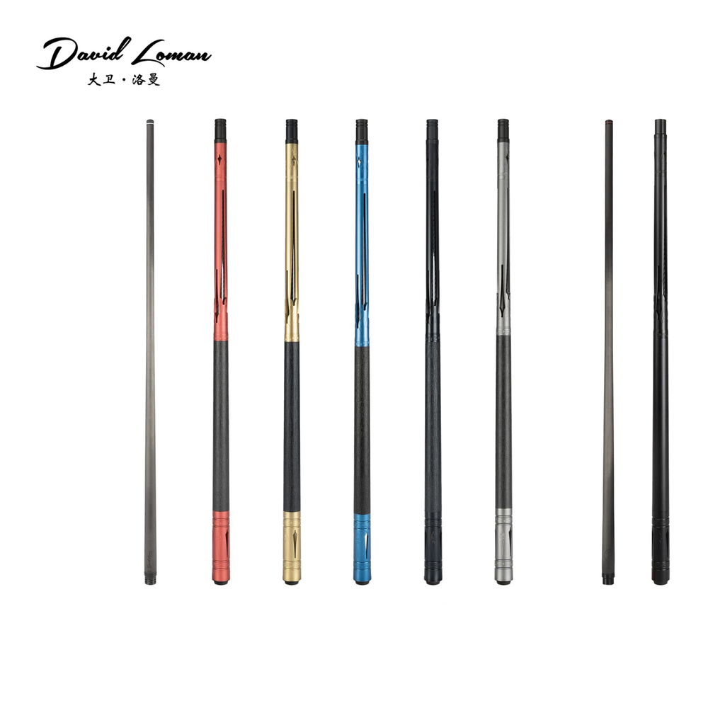 David Loman Aluminum alloy butt with carbon fiber cue shaft brand-new design billiard cue