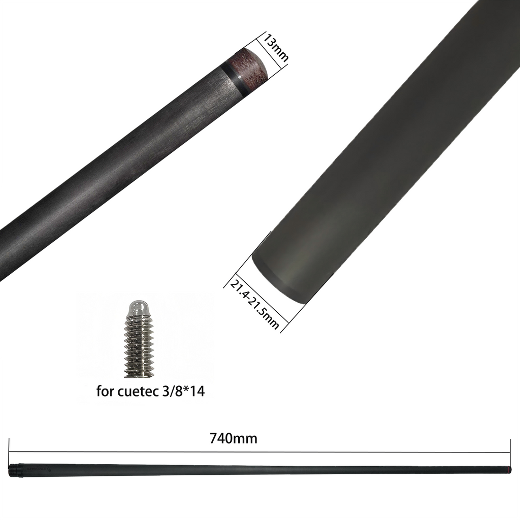 13MM Punch/Break Carbon Fiber Cue Shaft 13mm 29.13inches specifically Designed for Powerful Hitting During Kickoff