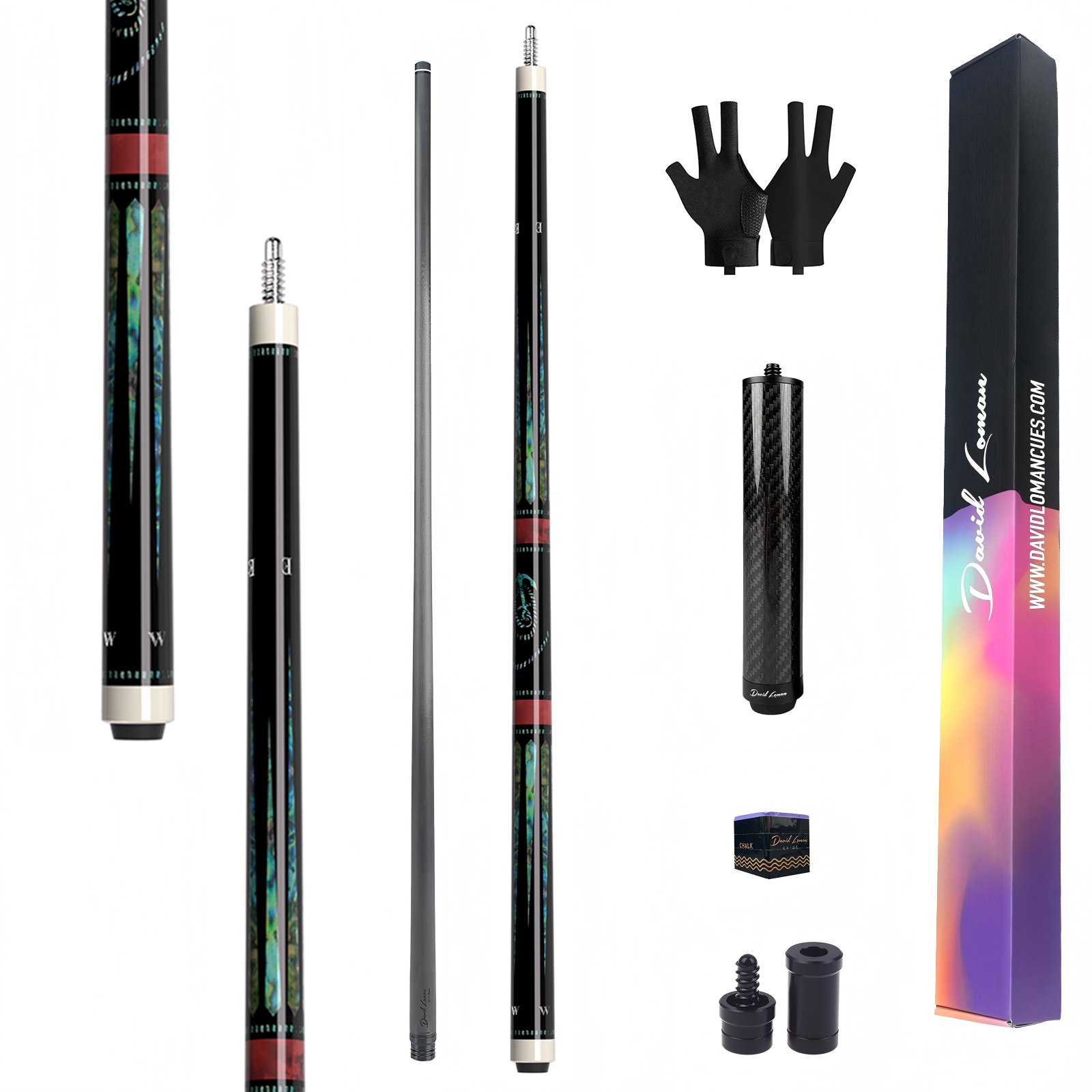 David Loman   Aurora carbon fiber pool cue 58 inches