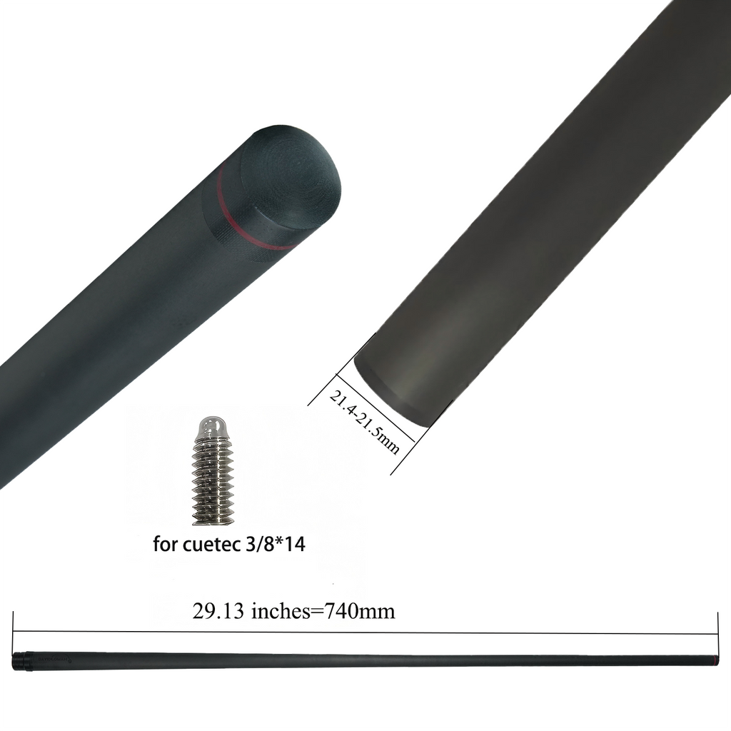 13MM Punch/Break Carbon Fiber Cue Shaft 13mm 29.13inches specifically Designed for Powerful Hitting During Kickoff