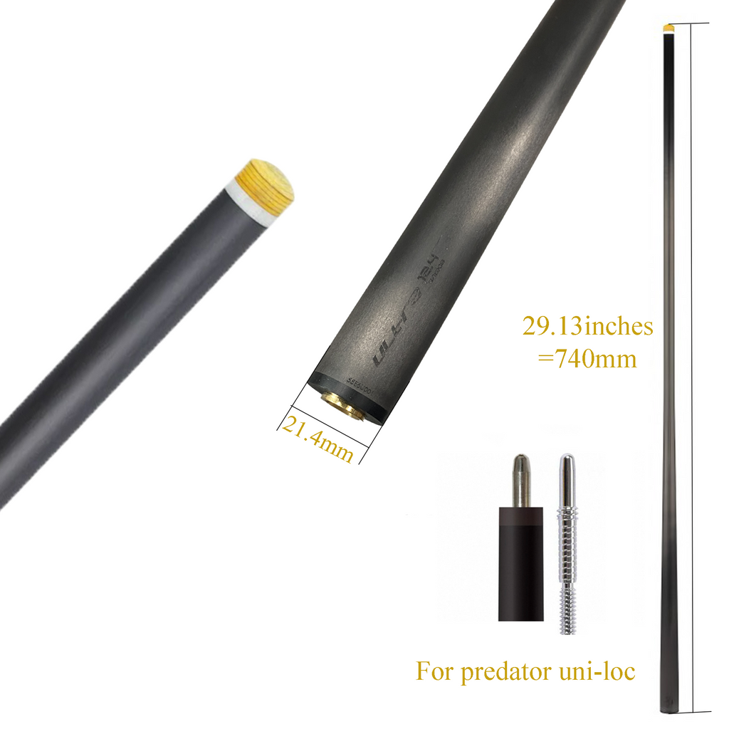 David Loman Ultra Version Carbon Fiber billiard cue shaft Acceleration taper Design for the competition Premium Orange Gift Box