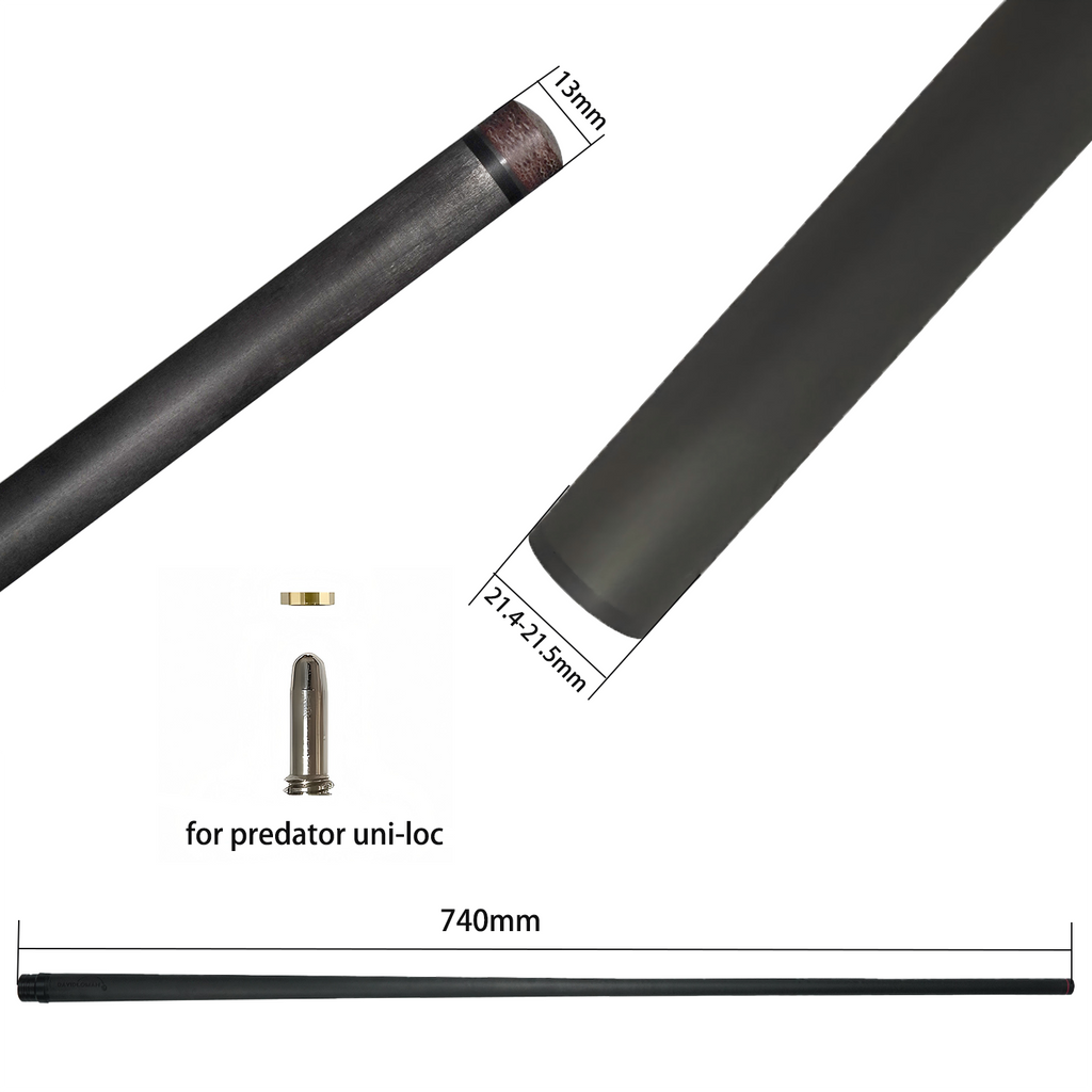 13MM Punch/Break Carbon Fiber Cue Shaft 13mm 29.13inches specifically Designed for Powerful Hitting During Kickoff