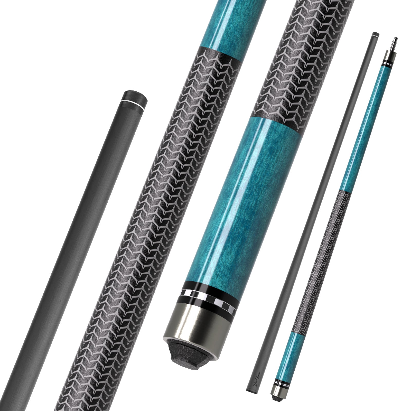 DAVID LOMAN High quality products designed with advanced snake pattern series carbon fiber pool cue