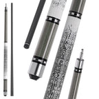 DAVID LOMAN Bird eyed lizard pattern carbon fiber pool cue 58" Black Carbon Billiard Pool Cue Stick Black technology