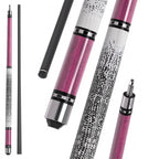 DAVID LOMAN Bird eyed lizard pattern carbon fiber pool cue 58" Black Carbon Billiard Pool Cue Stick Black technology