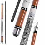 DAVID LOMAN Bird eyed lizard pattern carbon fiber pool cue 58" Black Carbon Billiard Pool Cue Stick Black technology