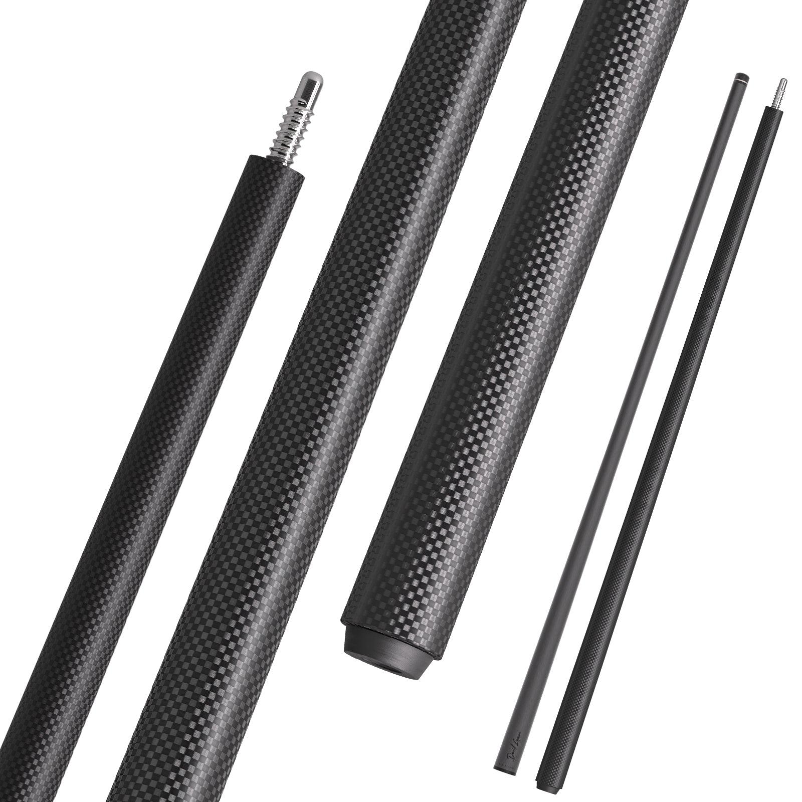 DAVID LOMAN 3k weave carbon fiber pool cue  12.5mm 19.5oz