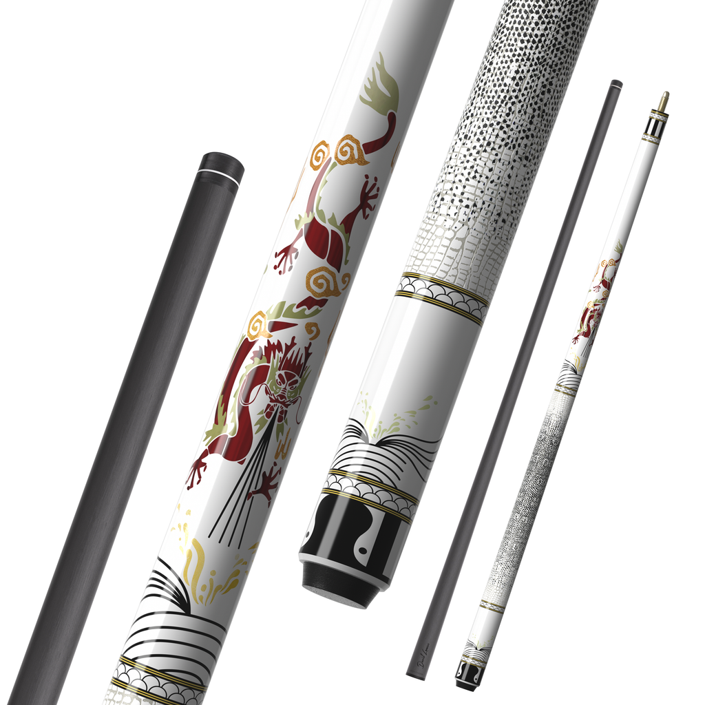 White Dragon Billiard Cue