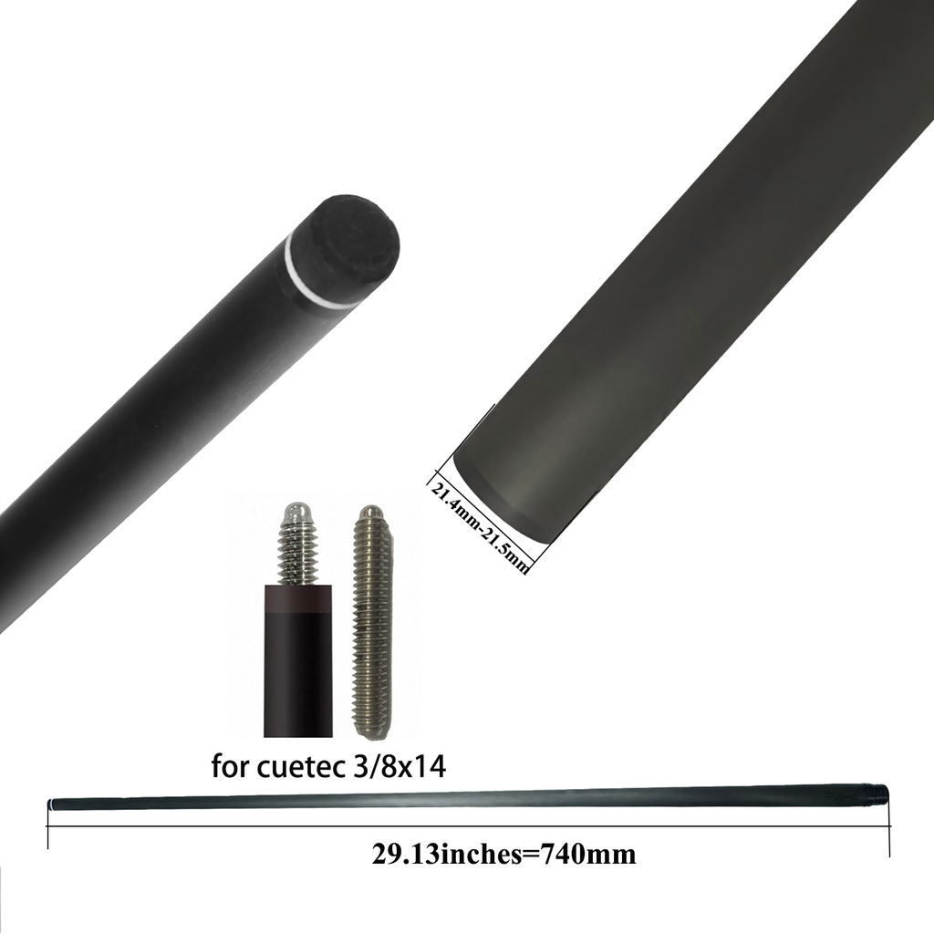 NO LOGO Carbon Fiber Pool Cue Shaft