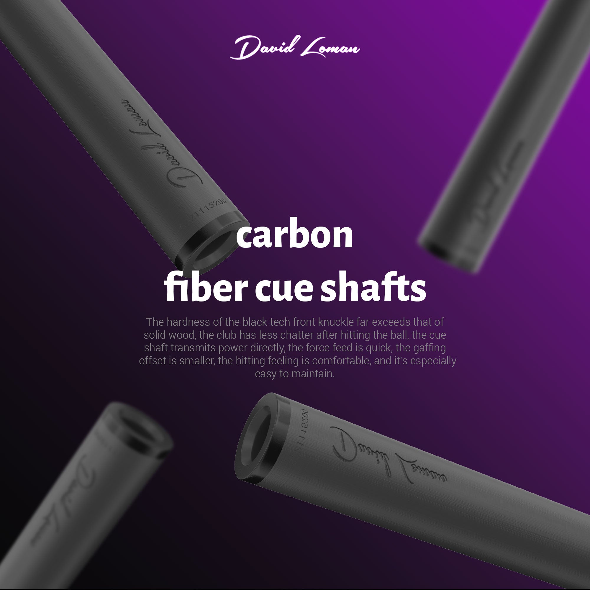 DAVID LOMAN BILLIARD CUES