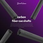 DAVID LOMAN - 29.13" /Radial Wavy 3/8-10 3/8-11 3/8-14 Uni-Loc 5/16-18 Carbon Fiber Pool Cue Shaft, Low Deflection Cue Stick Shaft,Professional Cue Stick Shaft