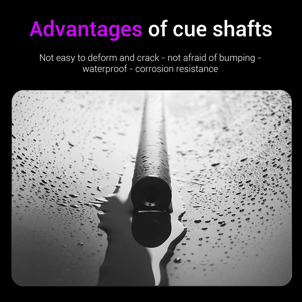 DAVID LOMAN - 29.13" /Radial Wavy 3/8-10 3/8-11 3/8-14 Uni-Loc 5/16-18 Carbon Fiber Pool Cue Shaft, Low Deflection Cue Stick Shaft,Professional Cue Stick Shaft