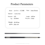 Lotus flower pool cue-12.5mm