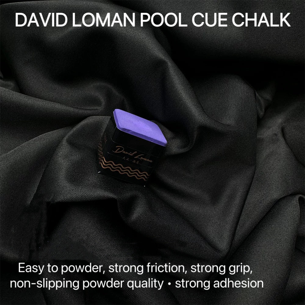 David loman Billiards stick chalk chocolate powder, nine balls, Chinese style eight balls, powder wipe club head