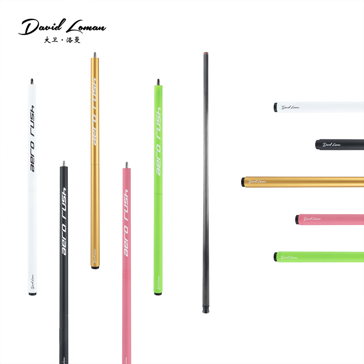 AERO RUSH Jump Cue DAVID LOMAN BILLIARD CUES