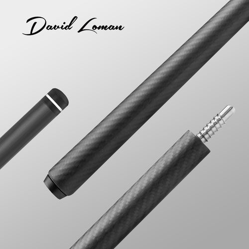 David Loman 3K weave Billiard Cue 100 % Carbon Fiber Pool Cue stick 58 inches,11.5mm/12.5mm Pen Tip Professional carbon fiber Billard cue