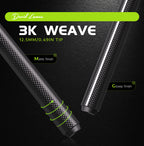 DAVID LOMAN 3k weave carbon fiber pool cue  12.5mm 19.5oz
