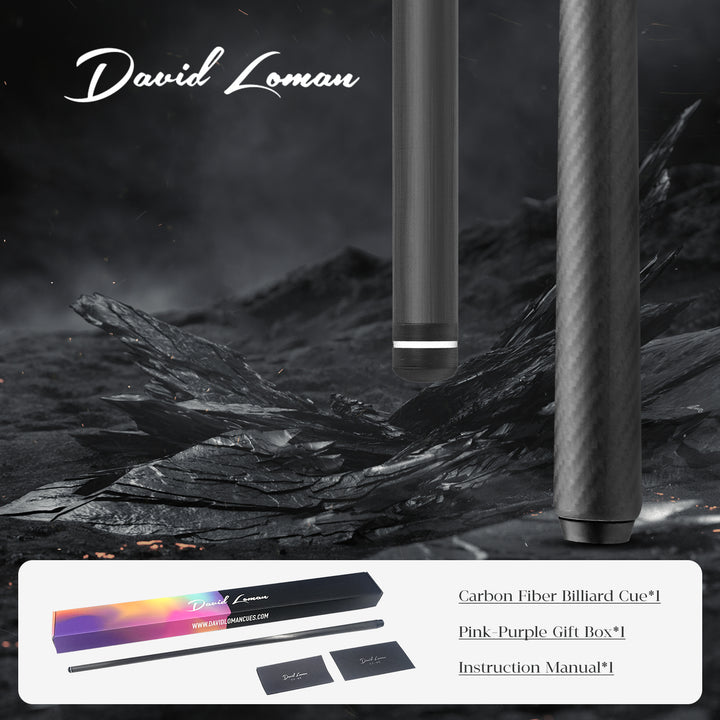 David Loman 3K编织台球杆 3/8x8