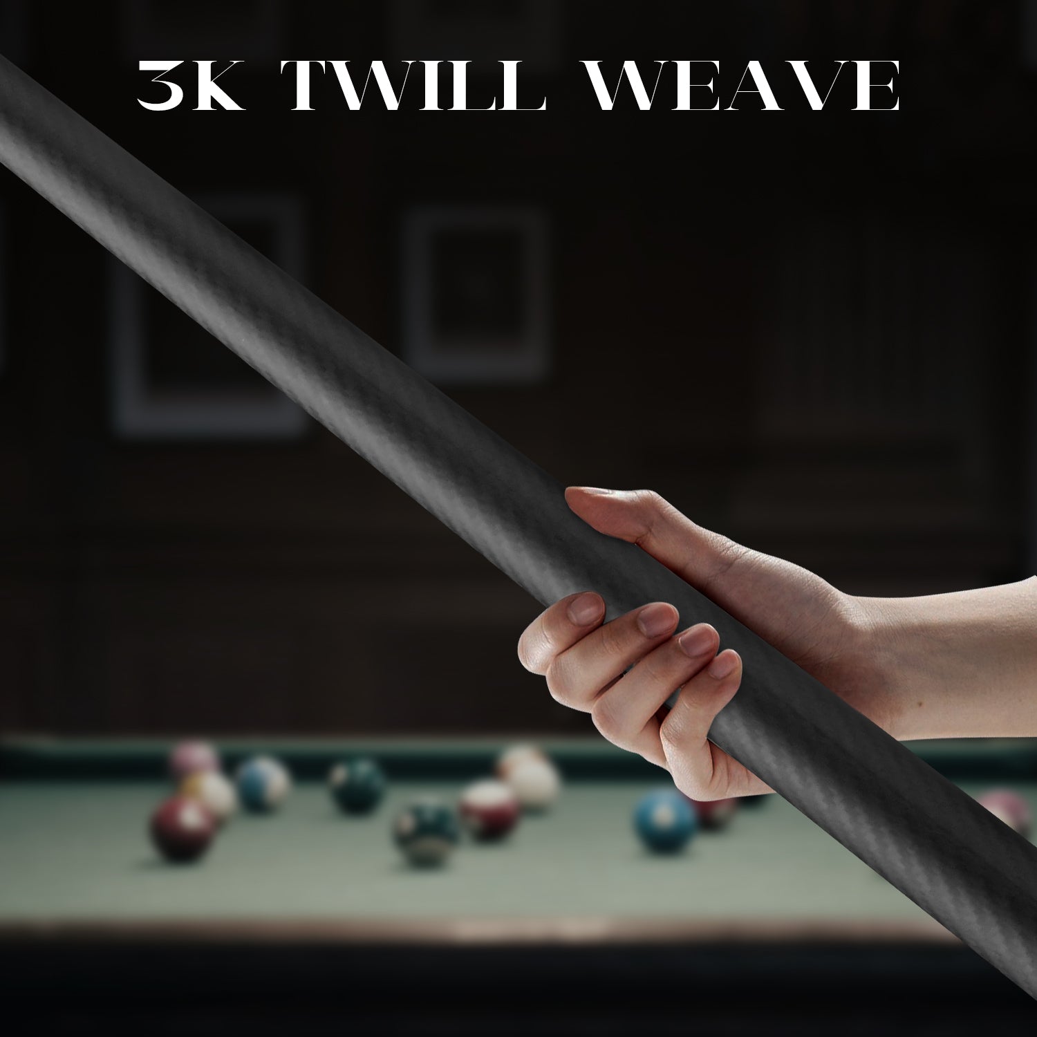 David Loman Billiard Cue 100 % Carbon Fiber Pool Cue stick 58 inches,11.5mm/12.5mm Pen Tip Professional carbon fiber Billard cue